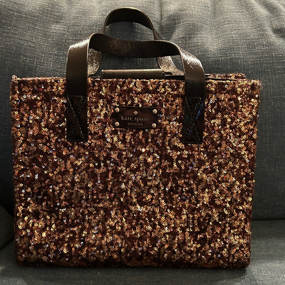 Kate Spade New York sequin tote bag.